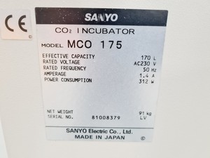 Thumbnail image of Sanyo MCO-175 CO2 Incubator