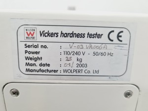 Thumbnail image of Wilson Vickers Hardness Tester 401MVA
