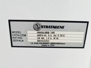 Thumbnail image of Stratagene UV Stratalinker 2400