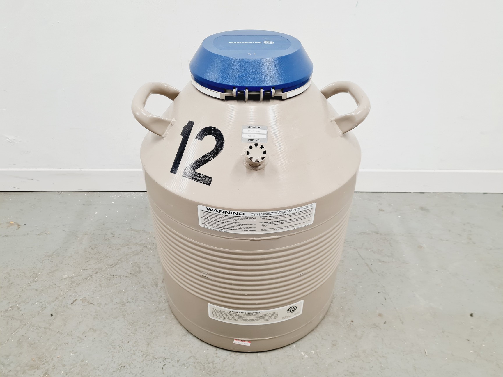 Image of Taylor Wharton 35L 750 RS Series Cell Storage Tank Dewar