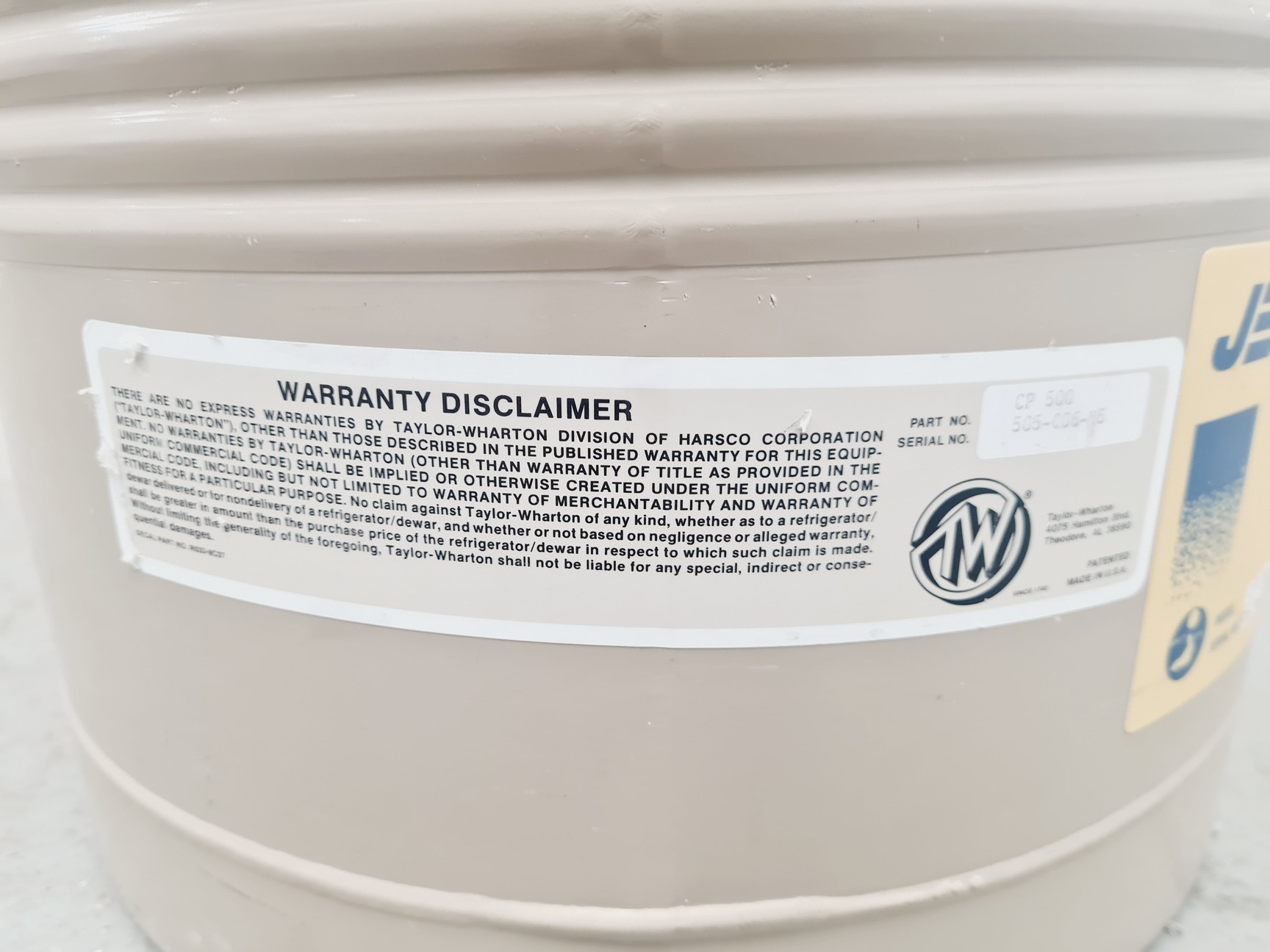 Image of Jencons CP 500 Liquid Nitrogen Dewar