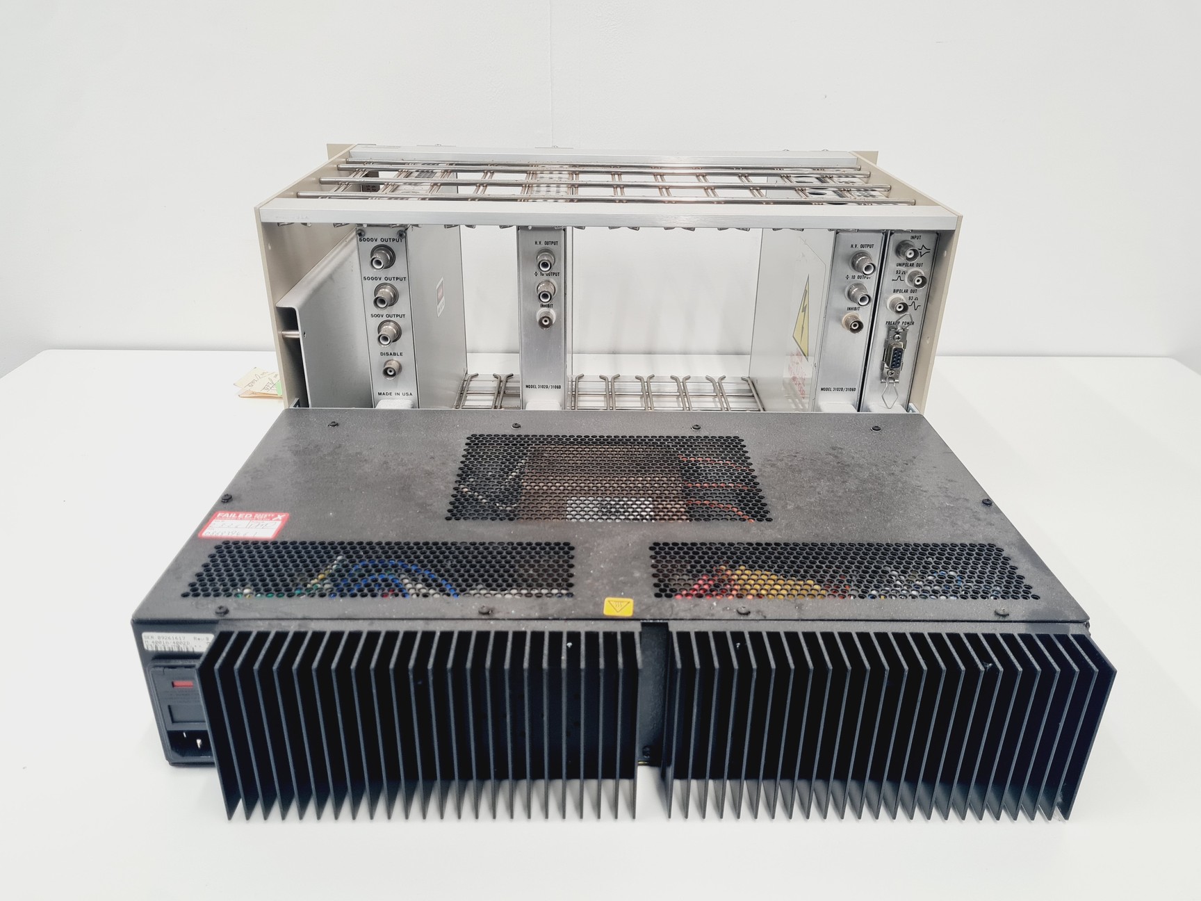 Image of Ortec 4001A Bin Canberra Amplifier 2022, 2 x H.V. Power Supply & Tennelec TC950