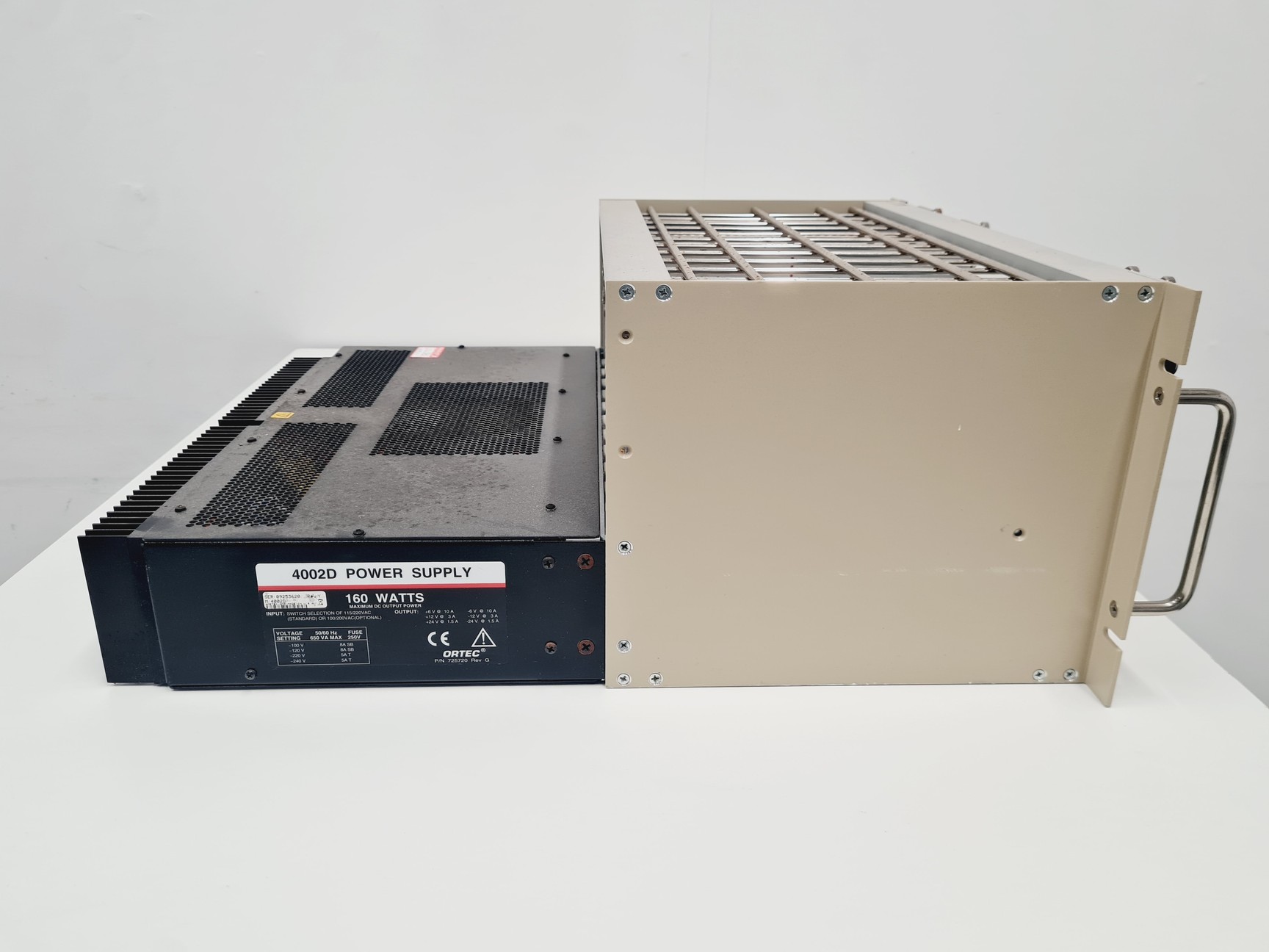 Image of Ortec 4001A Bin Canberra Amplifier 2022, 2 x H.V. Power Supply & Tennelec TC950