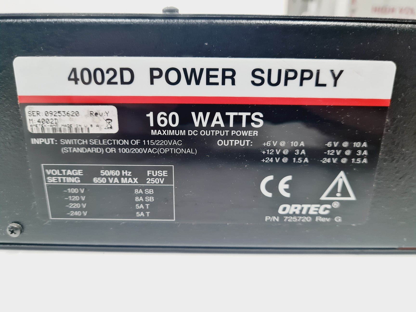 Image of Ortec 4001A Bin Canberra Amplifier 2022, 2 x H.V. Power Supply & Tennelec TC950