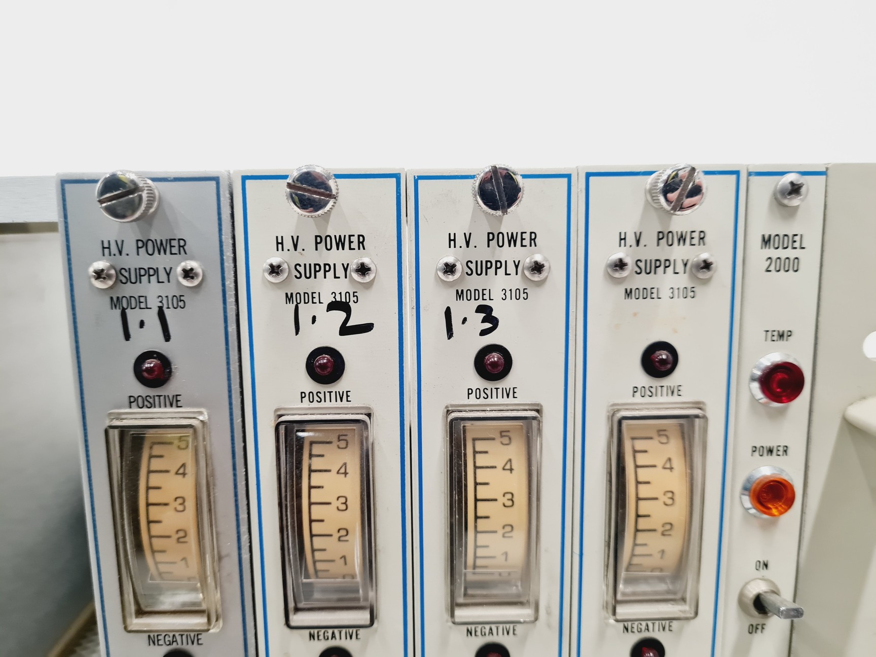 Image of Canberra Model 2000, 5 x H.V. Power Supply 3105, Amplifier 2022, Tennelec TC 243