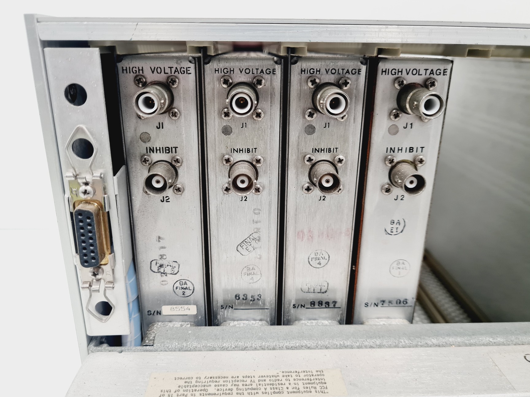 Image of Canberra Model 2000, 5 x H.V. Power Supply 3105, Amplifier 2022, Tennelec TC 243