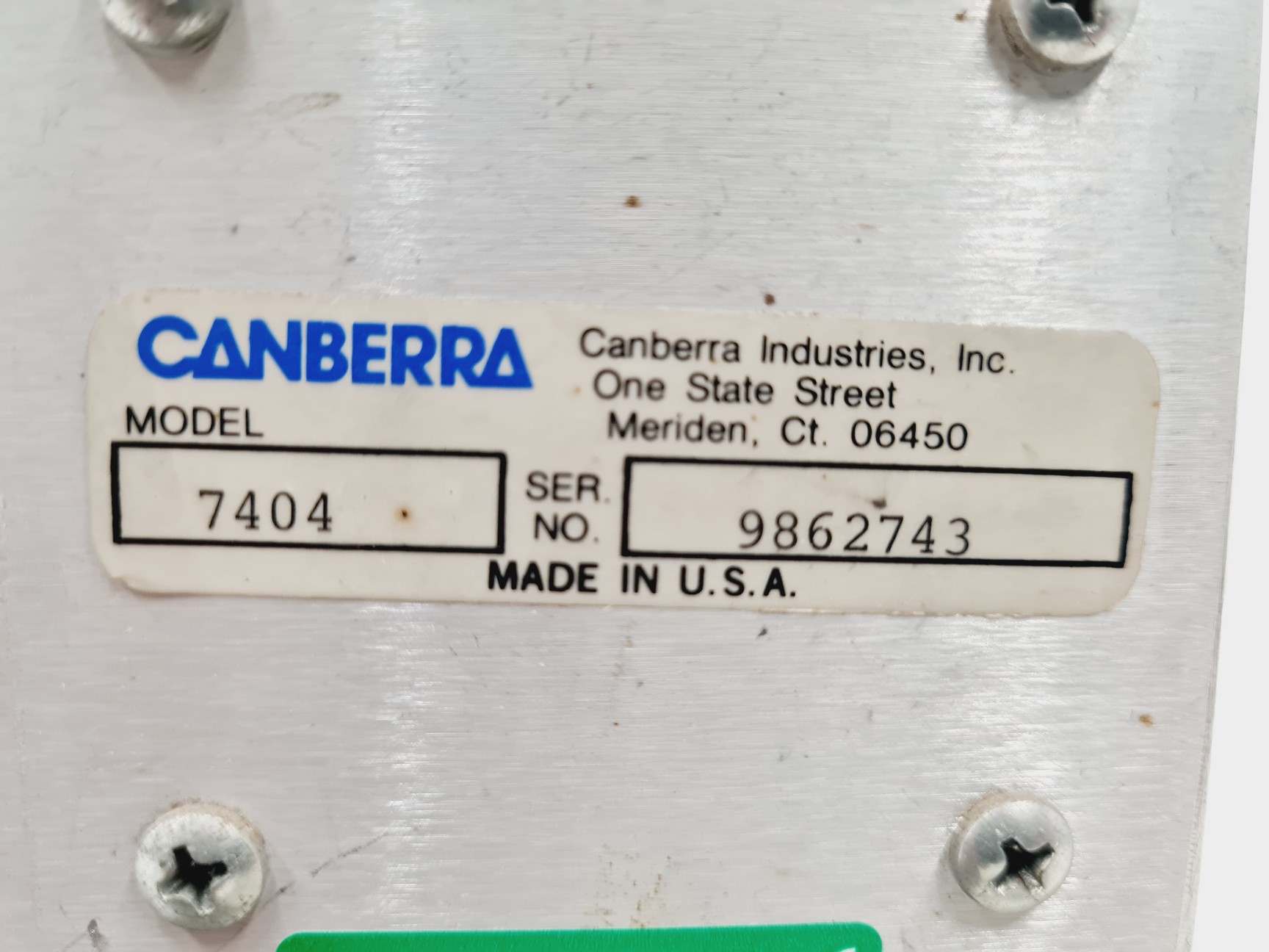 Image of Canberra Alpha Spectrometer Model - 7404