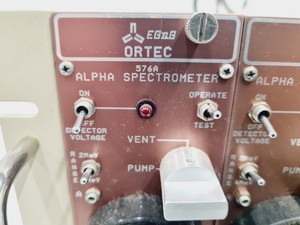 Thumbnail image of Ortec 4001A Bin with 2 x Ortec 576 & 4 x Ortec 576A Alpha Spectrometer