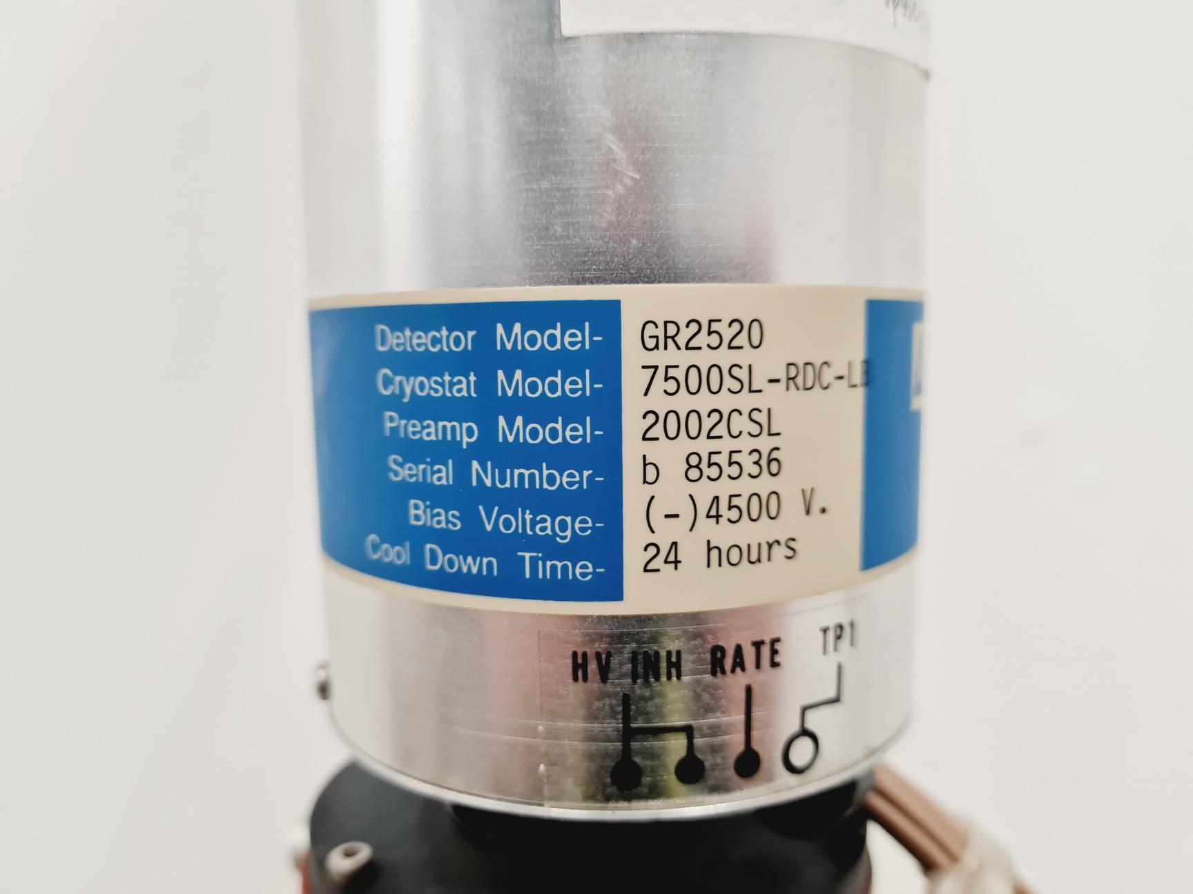 Image of Canberra Dewar AL-30 with Canberra GR2520 Detector