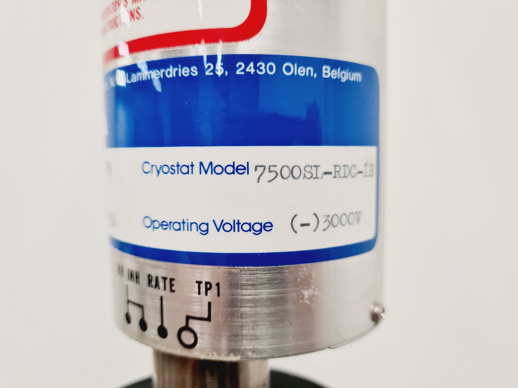 Image of Canberra Dewar with Canberra GL0505 Detector