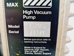Thumbnail image of Edwards 5 E2M5 Vacuum Pump