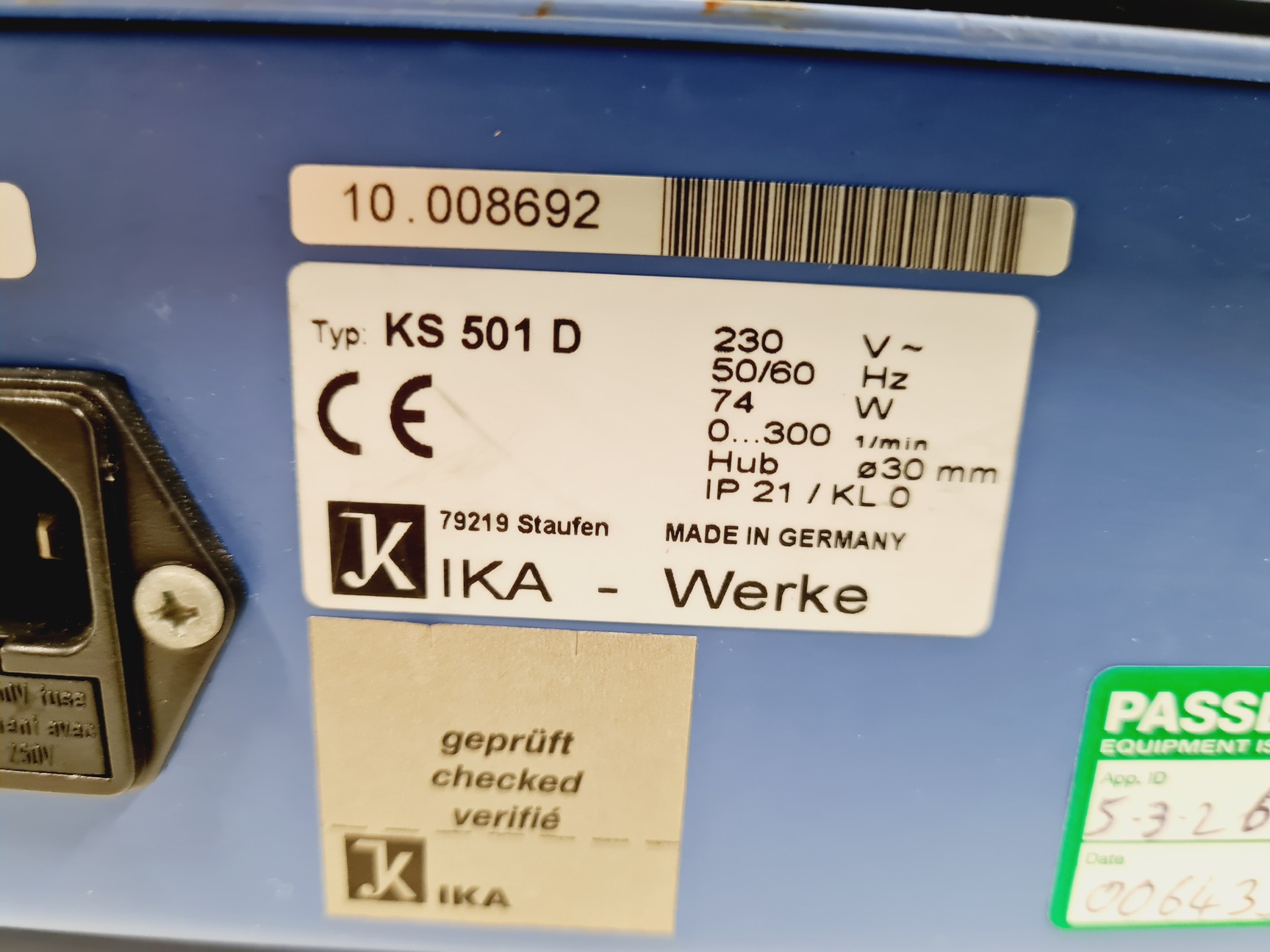 Image of IKA KS 501 D Benchtop Shaker