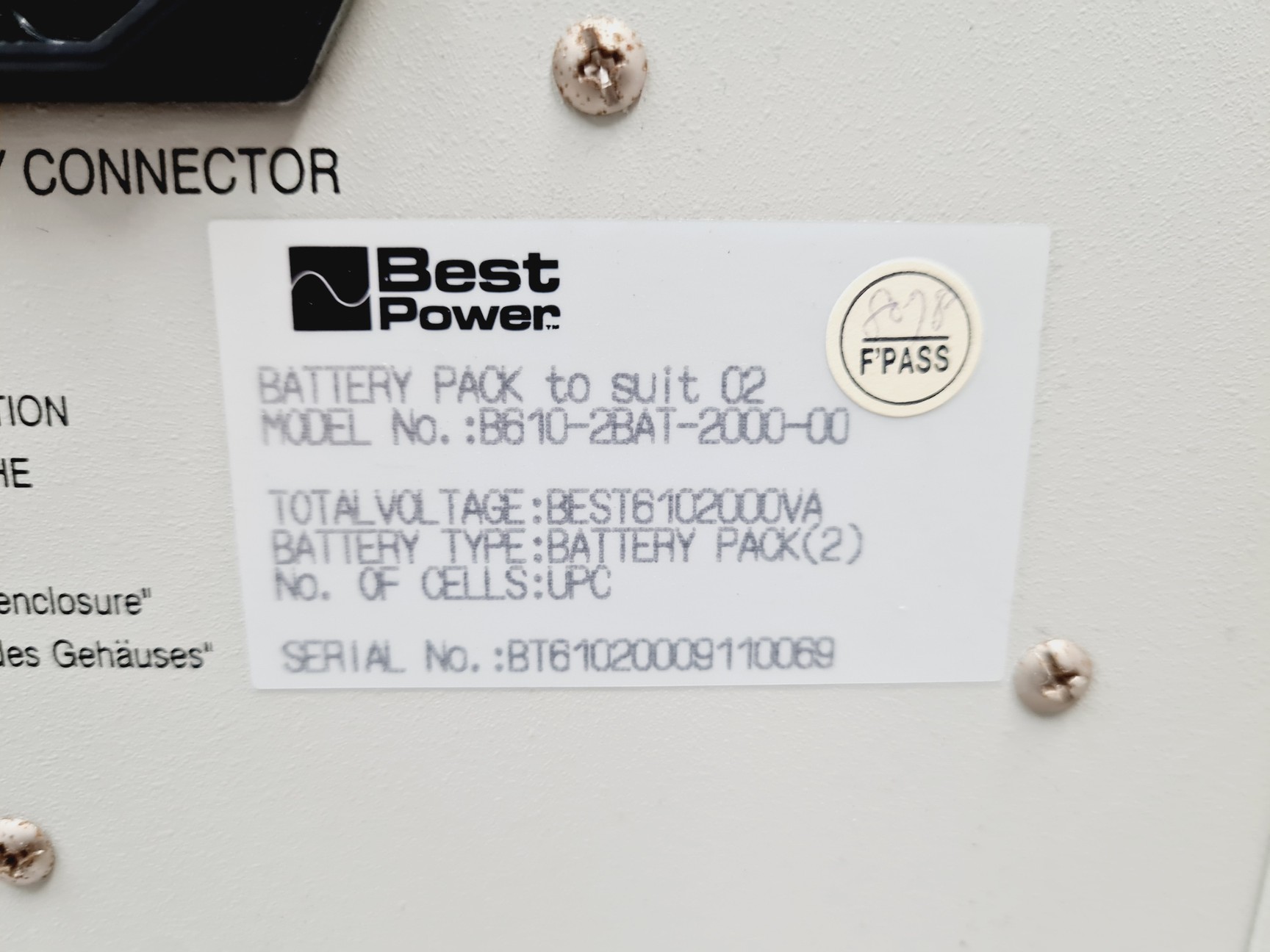 Image of Best Power 610 with 2 x Best Power 610 Battery Pack