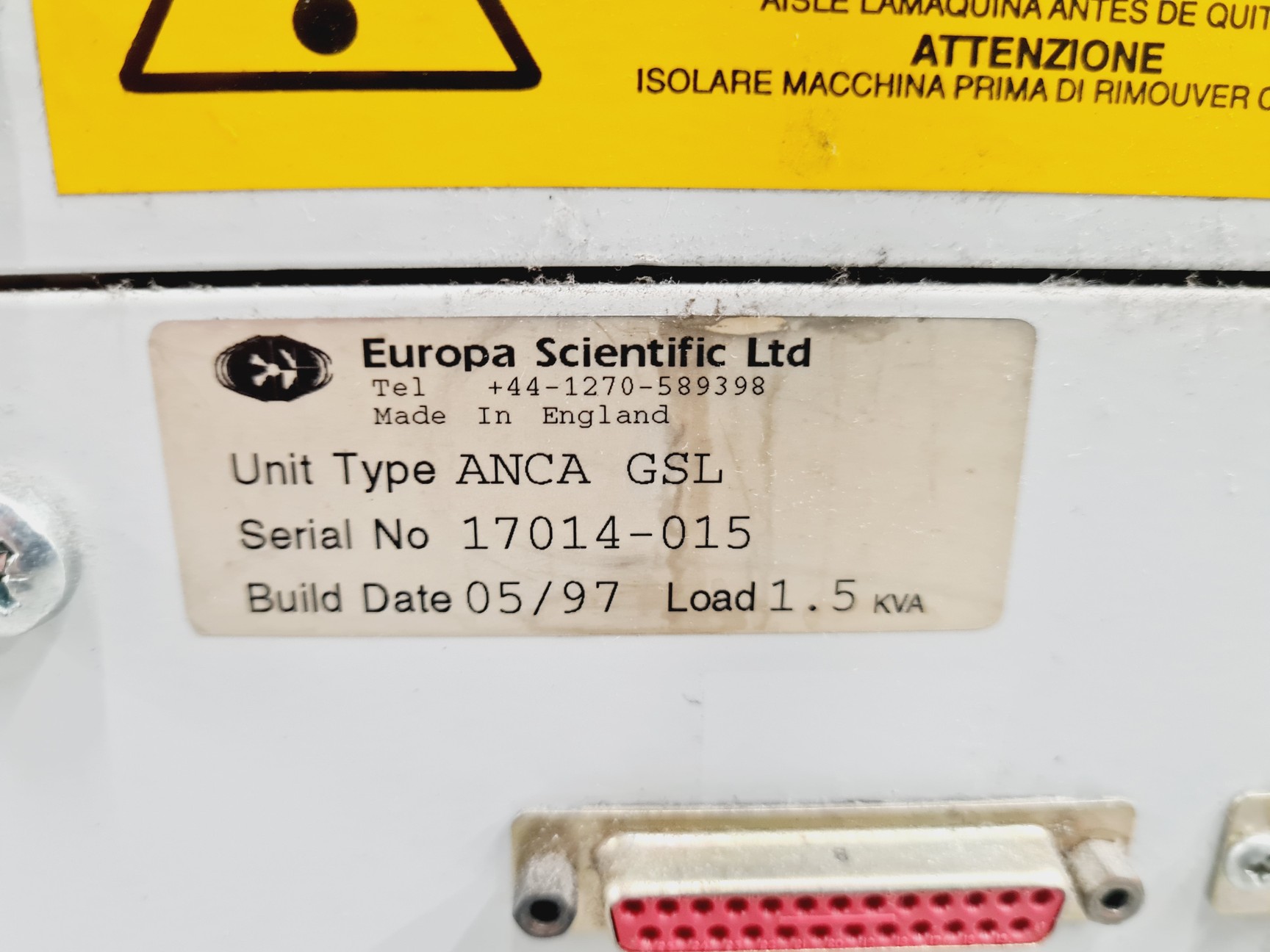 Image of Europa Scientific 20-20 Stable Isotope Analyser with Europa Scientific ANCA NT