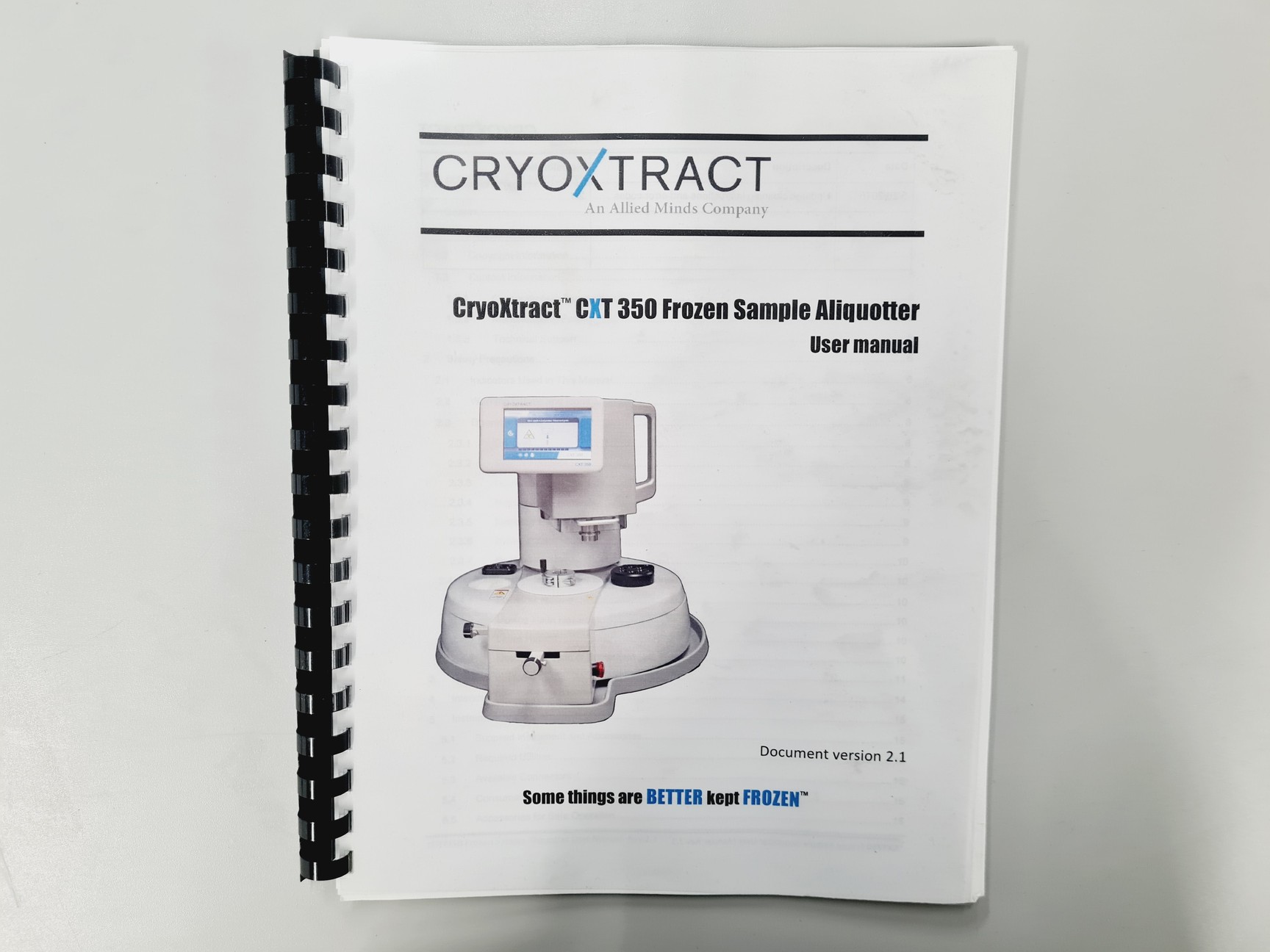 Image of CryoXtract CXT350 Frozen Sample Aliquotter w/ Accessories 