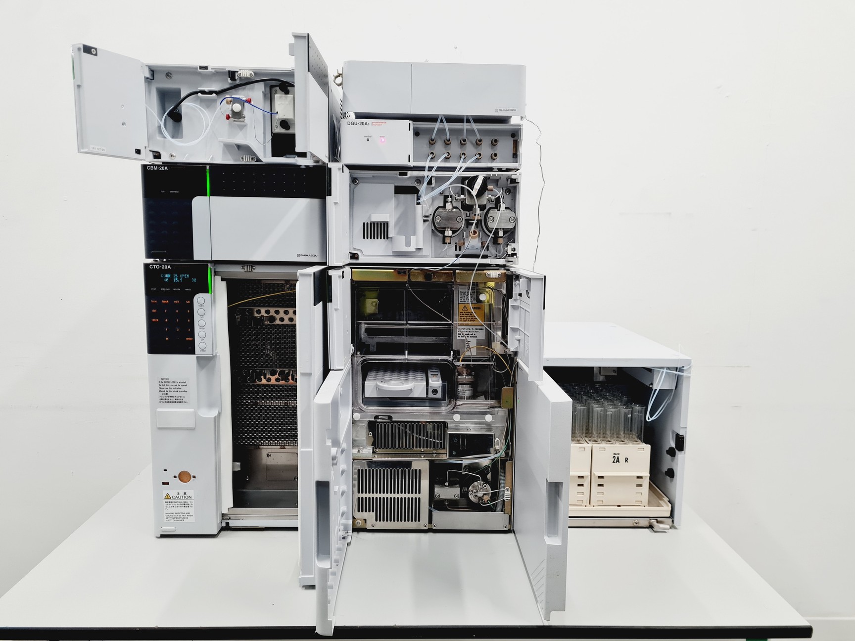 Image of Shimadzu HPLC System with SIL-20A, LC-20AD, DGU-20A5, CTO-20A, CMB-20A, SPD-20AV