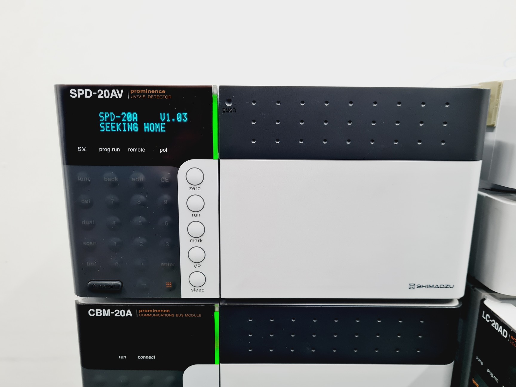 Image of Shimadzu HPLC System with SIL-20A, LC-20AD, DGU-20A5, CTO-20A, CMB-20A, SPD-20AV