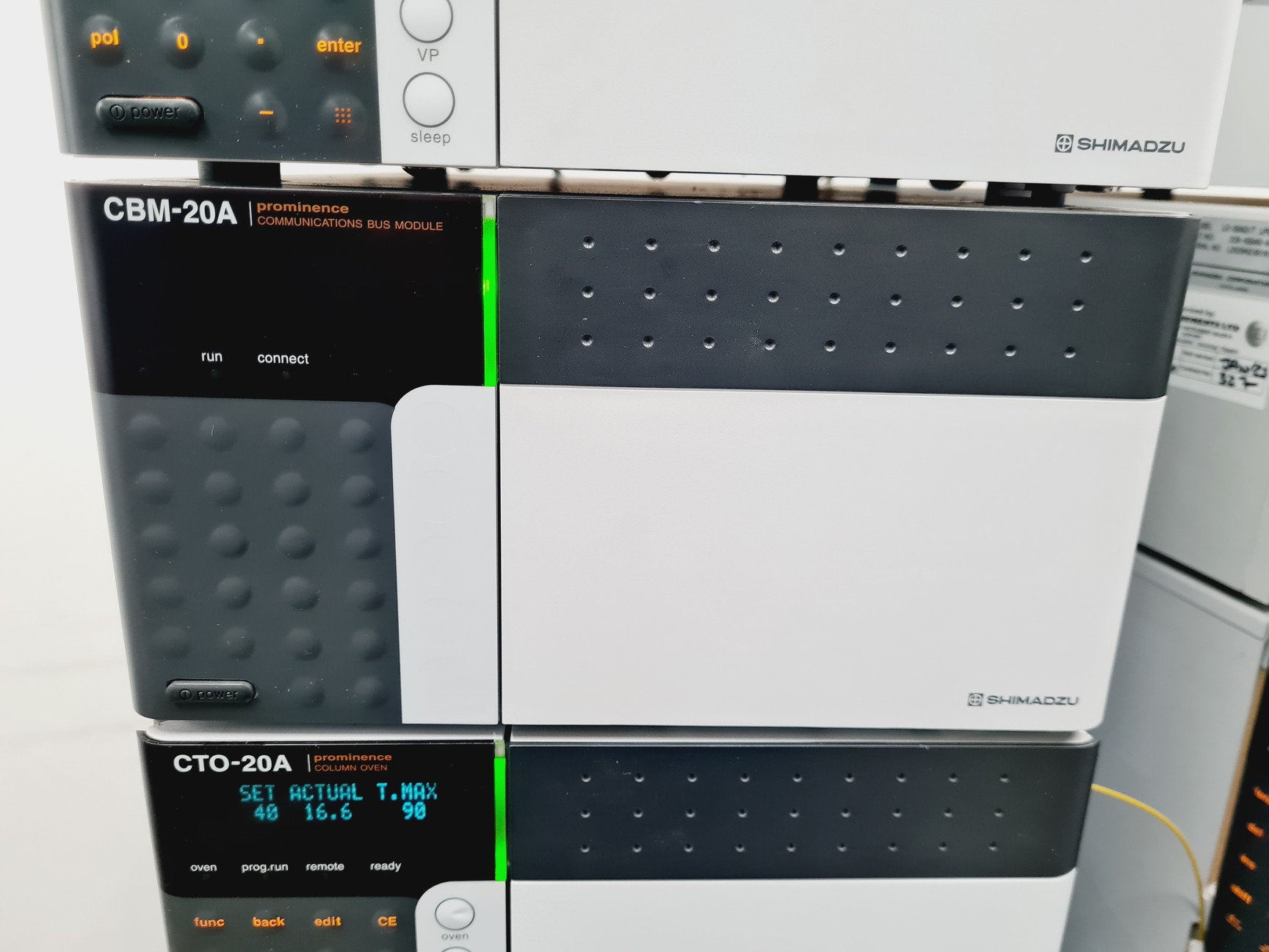 Image of Shimadzu HPLC System with SIL-20A, LC-20AD, DGU-20A5, CTO-20A, CMB-20A, SPD-20AV