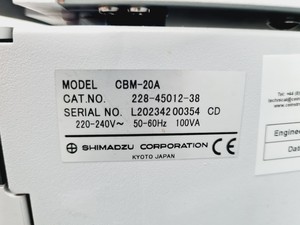 Thumbnail image of Shimadzu HPLC System with SIL-20A, LC-20AD, DGU-20A5, CTO-20A, CMB-20A, SPD-20AV