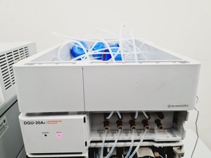 Thumbnail image of Shimadzu HPLC System with SIL-20A, LC-20AD, DGU-20A5, CTO-20A, CMB-20A, SPD-20AV