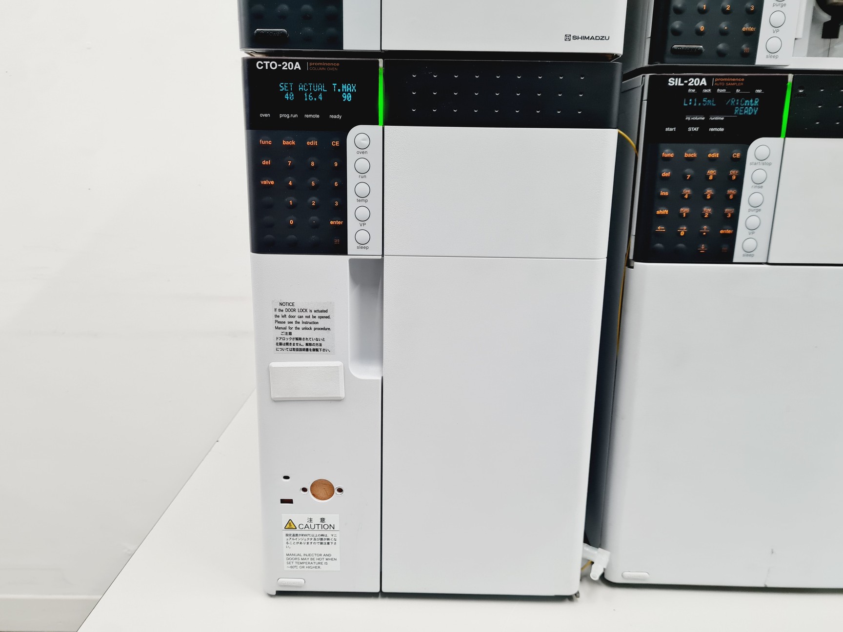 Image of Shimadzu HPLC System with SIL-20A, LC-20AD, DGU-20A5, CTO-20A, CMB-20A, SPD-20AV