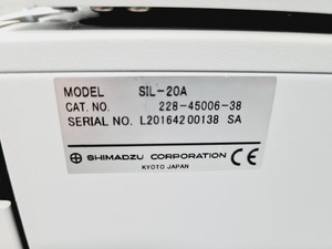 Thumbnail image of Shimadzu HPLC System with SIL-20A, LC-20AD, DGU-20A5, CTO-20A, CMB-20A, SPD-20AV