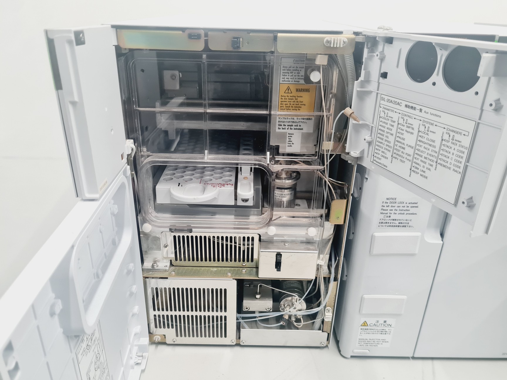 Image of Shimadzu HPLC System with SIL-20A,CTO-20AC, SPD-M20A, LC-20AT, DGU-25A5, FRC-10A