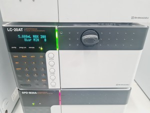 Thumbnail image of Shimadzu HPLC System with SIL-20A,CTO-20AC, SPD-M20A, LC-20AT, DGU-25A5, FRC-10A
