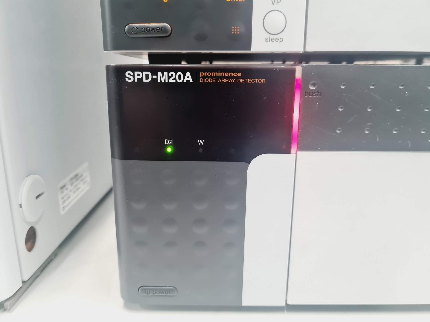 Image of Shimadzu HPLC System with SIL-20A,CTO-20AC, SPD-M20A, LC-20AT, DGU-25A5, FRC-10A