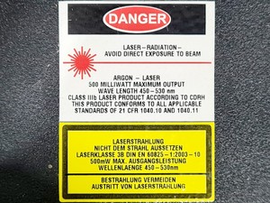Thumbnail image of LASOS Air Cooled Argon-Ion Laser Head Model:LGK 7872 ML02 With Power Supply Unit
