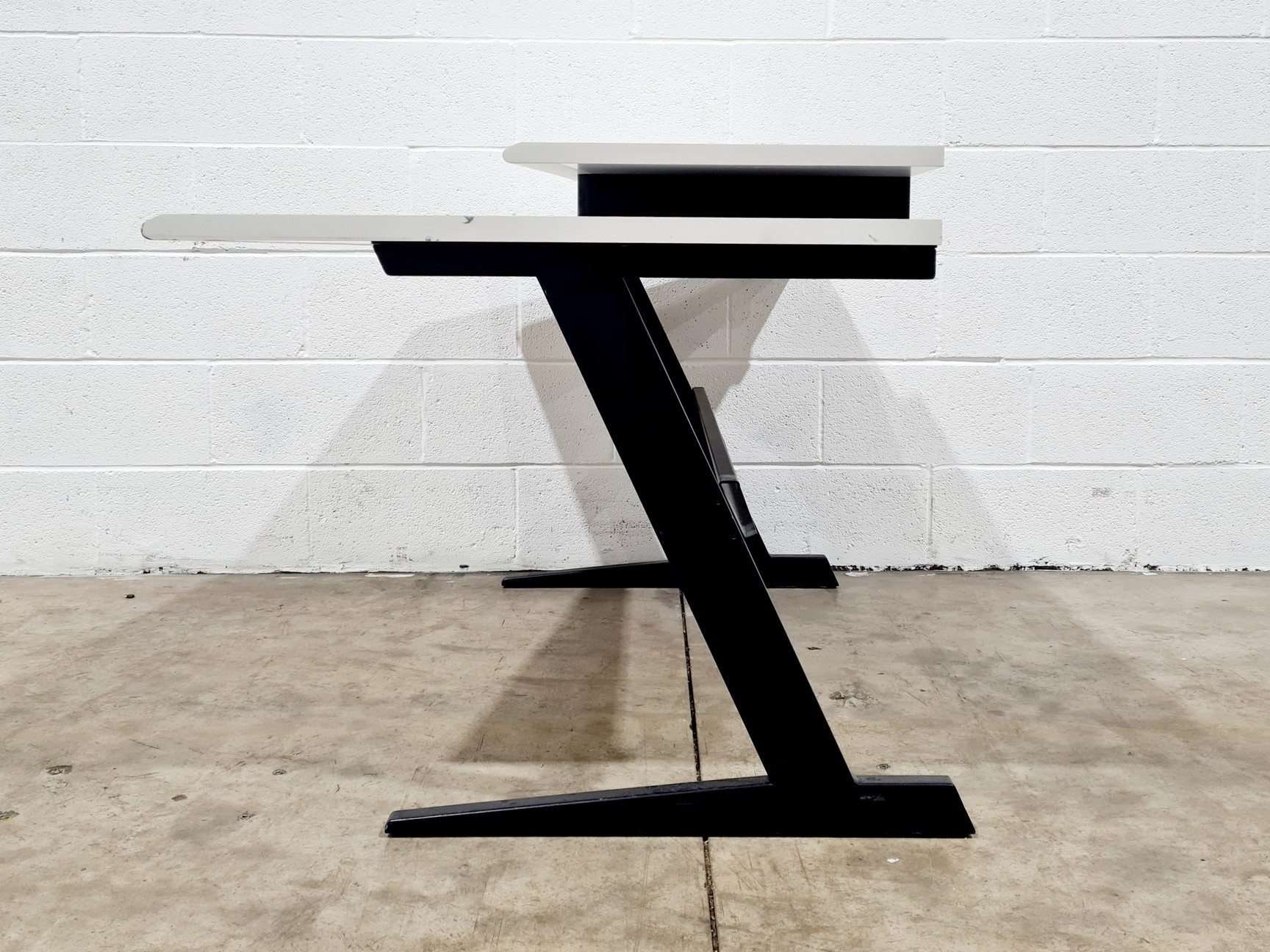Image of Computer Desk with Monitor Stand