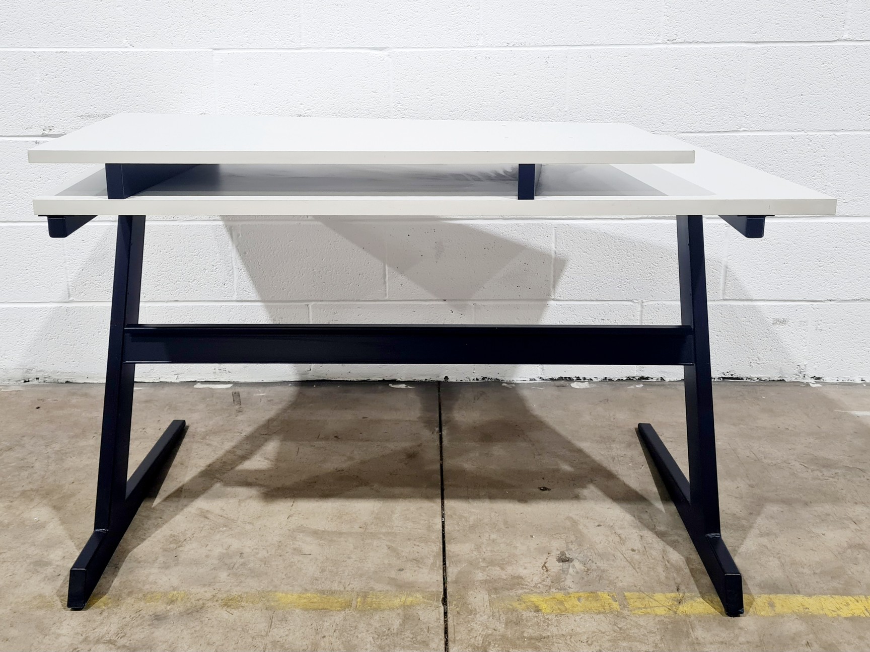 Image of Computer Desk with Monitor Stand