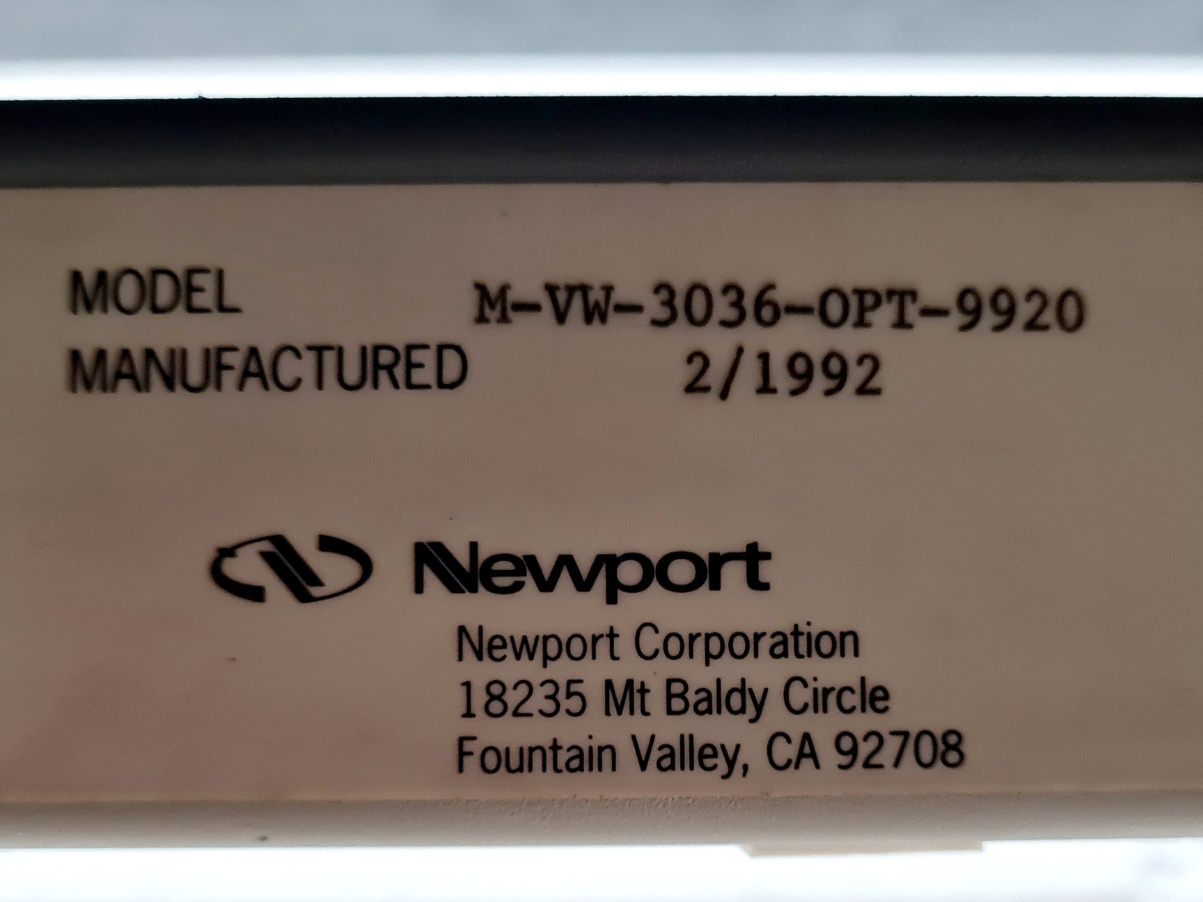 Image of Newport M-VW-3036-OPT-9920 Anti Vibration Isolation Table