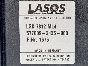 Thumbnail image of LASOS Air Cooled Laser Head Model: LGK 7812 ML4 