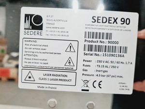 Thumbnail image of Sedere Sedex 90 LT-ELSD Evaporative Light Scattering Detector