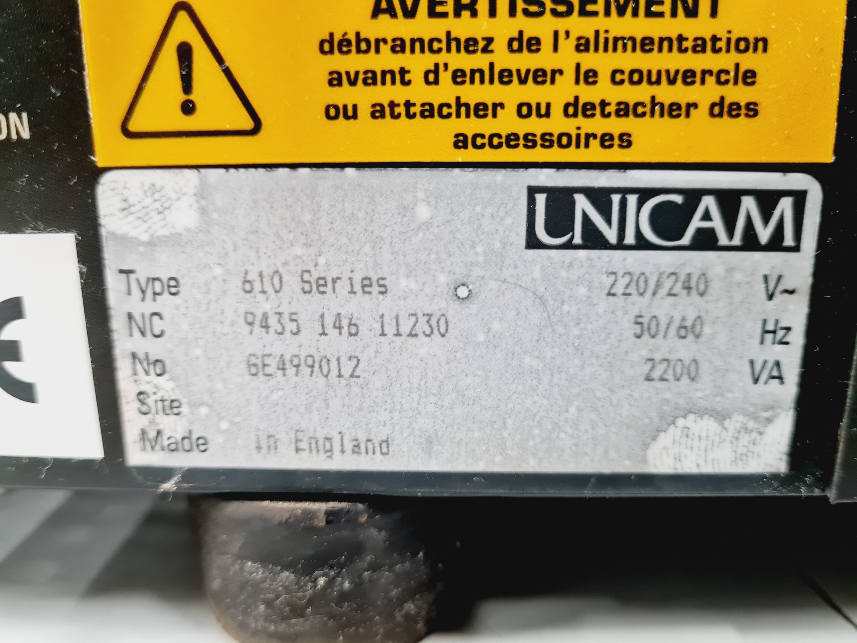 Image of Unicam 610 Series Gas Chromatograph
