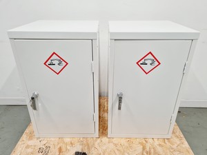 Thumbnail image of 2 × Hazardous Chemical Storage Cabinets White