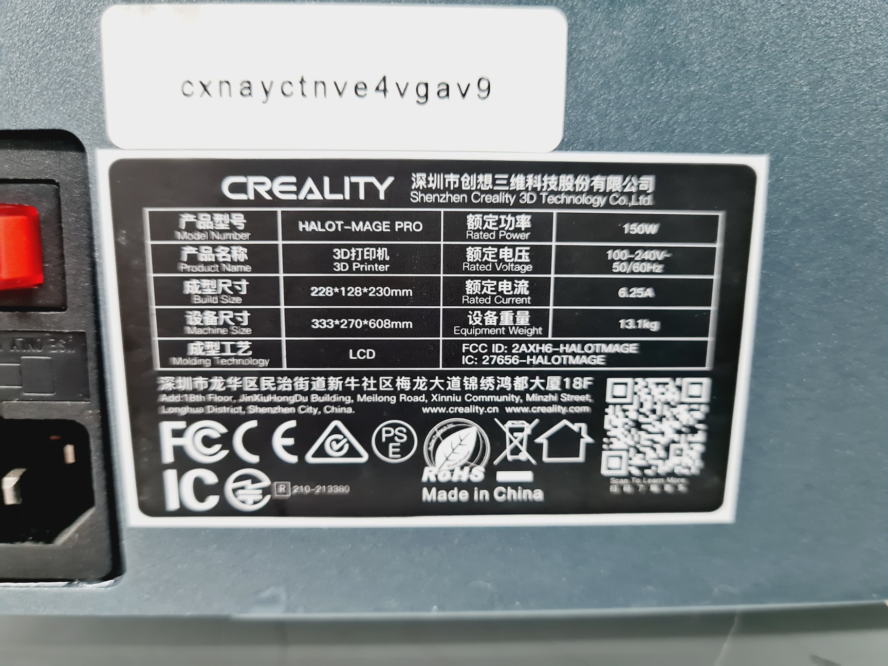 Image of Creality Halot Mage Pro 8K 3D Printer