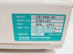 Thumbnail image of Jasco UV-975, PU-980, LG-980-02 HPLC System