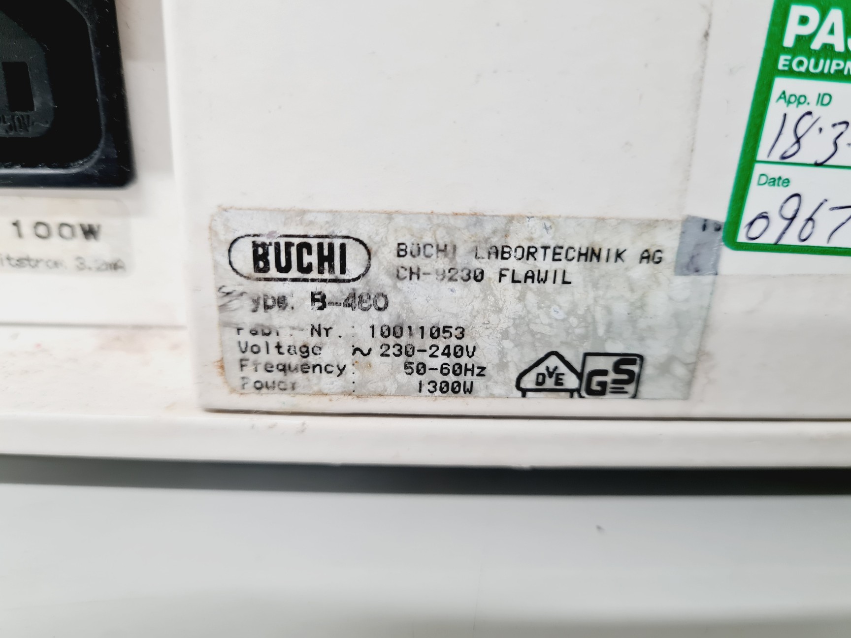 Image of Buchi Rotavapor R-114 and Buchi Waterbath B-480