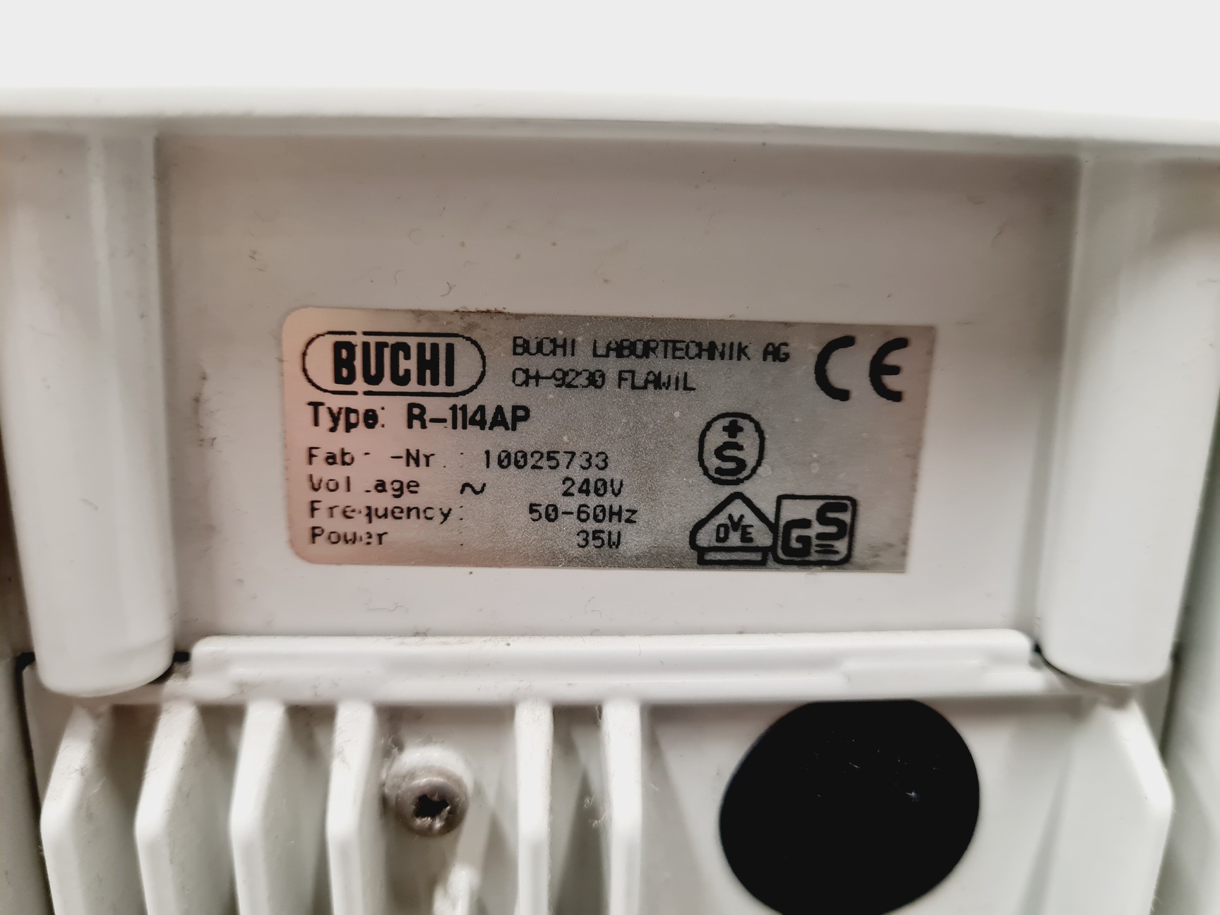 Image of Buchi Rotavapor R-114 and Buchi Waterbath B-480