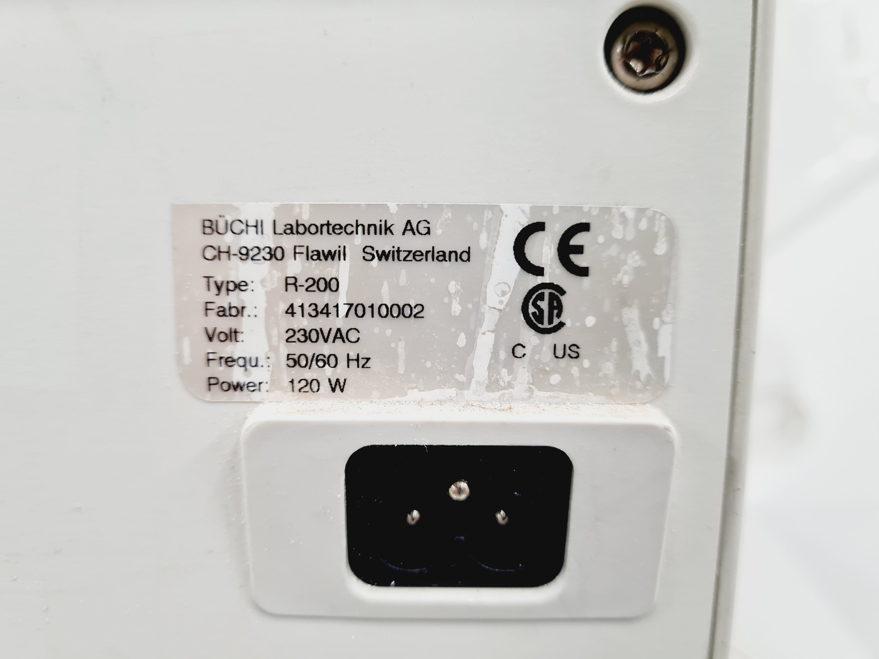 Image of Buchi Rotavapor R-200 and Buchi Heating Bath B-490