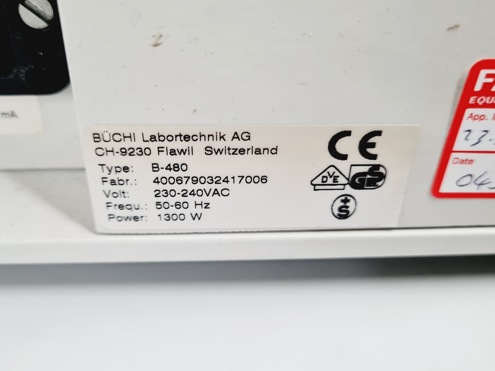 Image of Buchi Rotavapor R-124 and Buchi Waterbath B-480