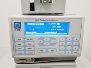 Thumbnail image of Dionex HPLC System with ED50 Electrochemical Detector and GP50 Gradient Pump