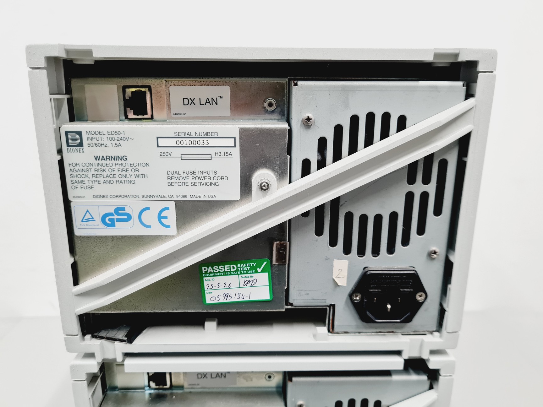 Image of Dionex HPLC System with ED50 Electrochemical Detector and GP50 Gradient Pump