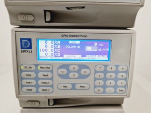 Thumbnail image of Dionex HPLC System with ED50 Electrochemical Detector and GP50 Gradient Pump