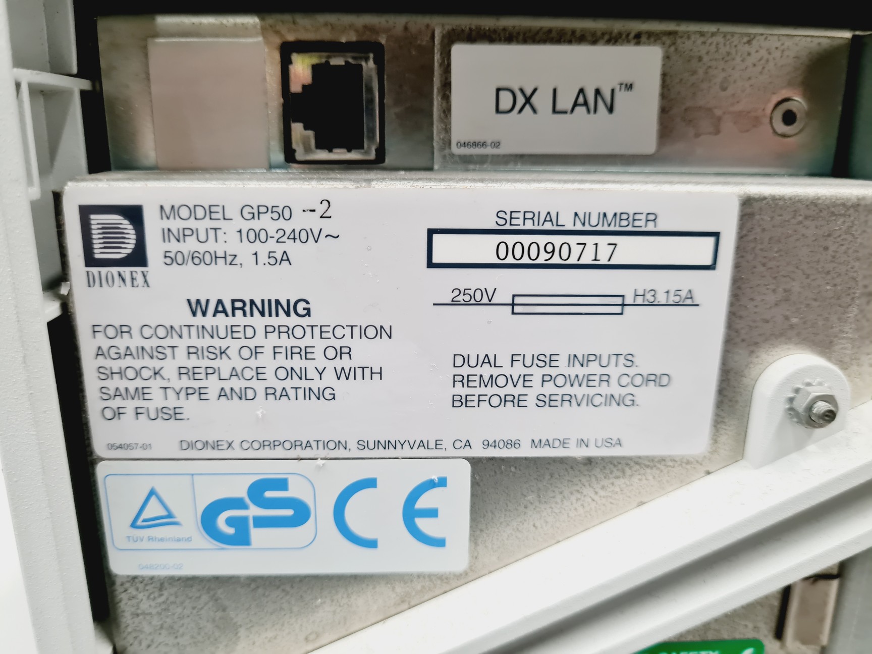 Image of Dionex HPLC System with ED50 Electrochemical Detector and GP50 Gradient Pump
