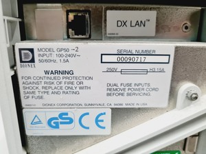 Thumbnail image of Dionex HPLC System with ED50 Electrochemical Detector and GP50 Gradient Pump