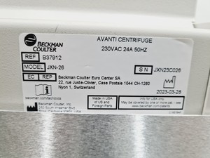 Thumbnail image of Beckman Coulter Avanti JXN-26 Centrifuge