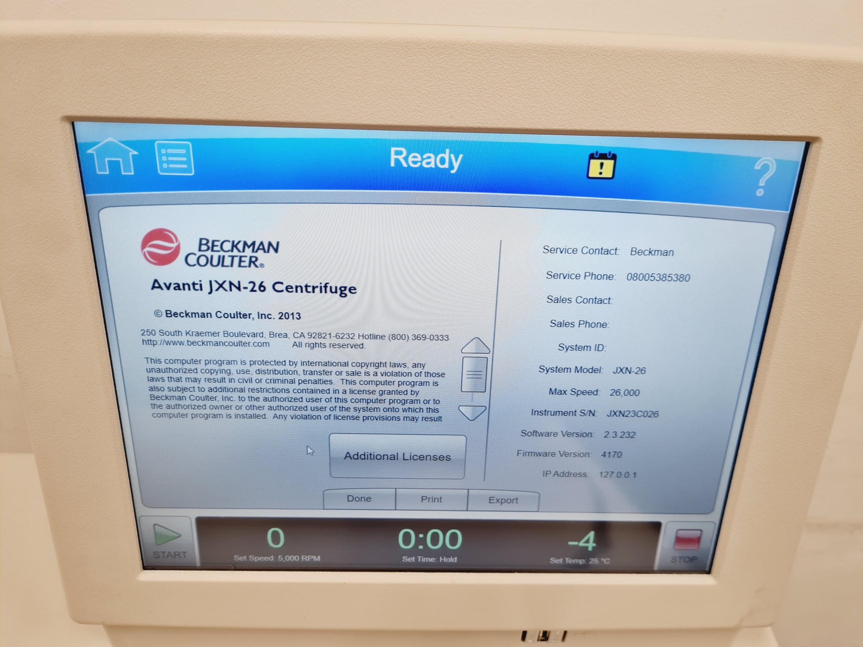 Image of Beckman Coulter Avanti JXN-26 Centrifuge